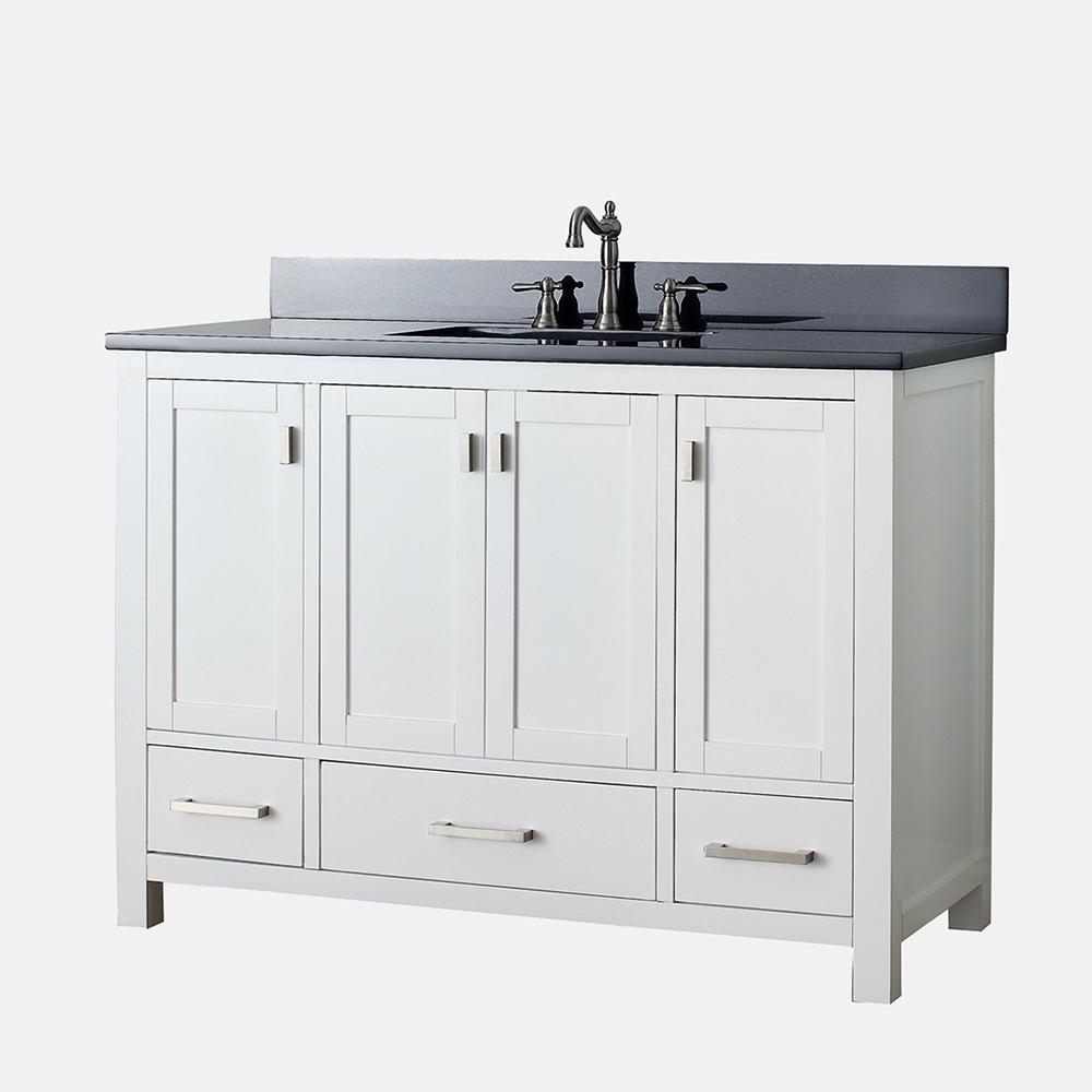 48" Noxon Vanity for Rectangular Undermount Sink - White