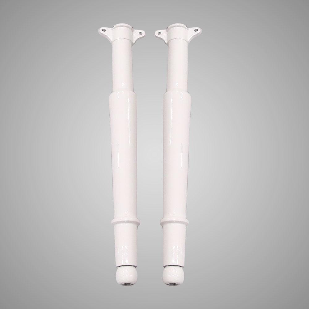 60" Sultan Cast Iron Wall-Hung Kitchen Sink with Dual Drainboards and Legs