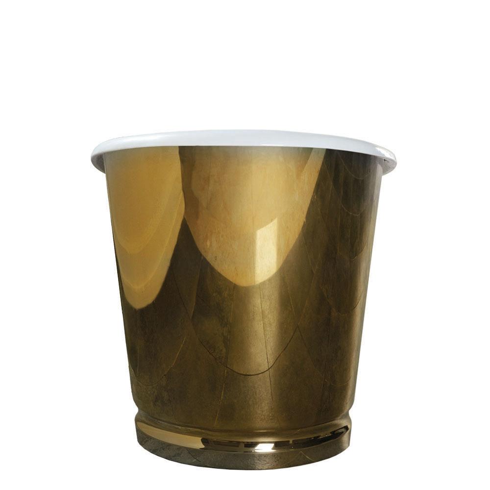 66" Gloster Cast Iron Stainless Steel Skirted Bateau Tub