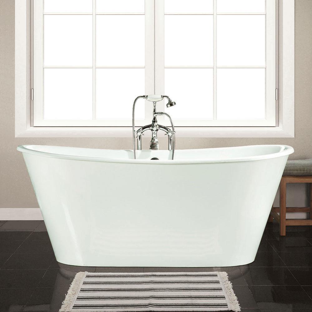 67" Senteca Cast Iron Skirted Bateau Tub