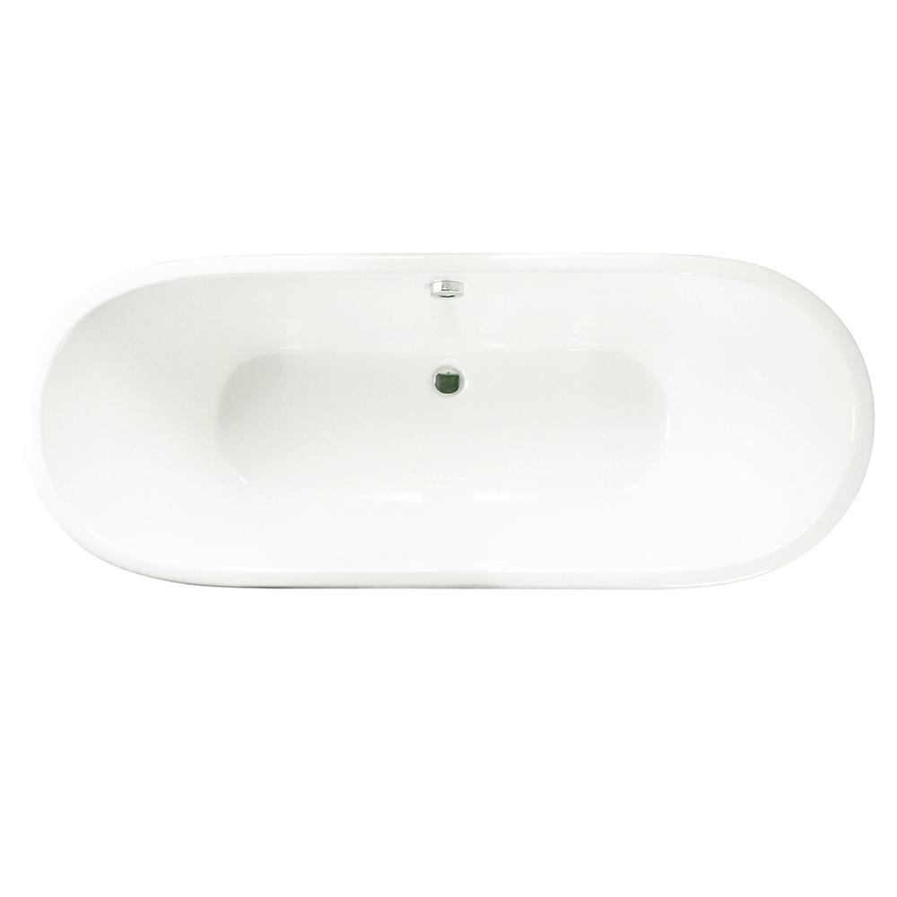 67" Senteca Cast Iron Skirted Bateau Tub
