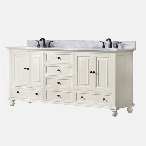 72" Bosler Double Vanity for Oval Undermount Sinks