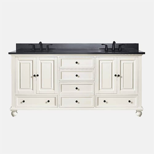 72" Bosler Double Vanity for Oval Undermount Sinks