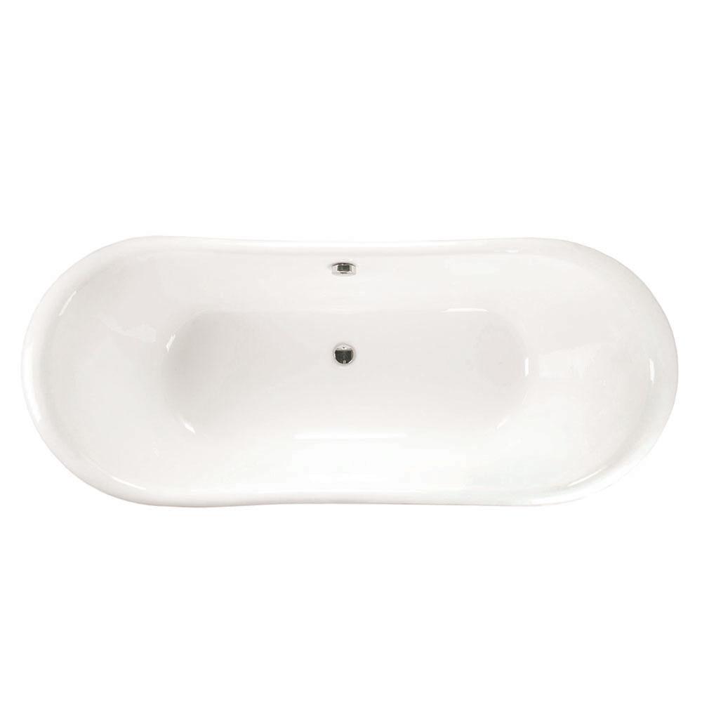 72" Sumrall Cast Iron Steel Skirted Bateau Tub