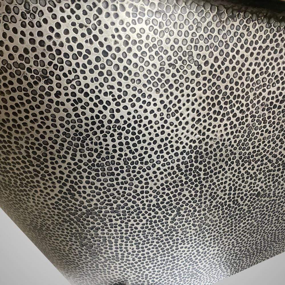 73" Walden Hammered Antique Copper Slipper Clawfoot Tub - Polished Interior