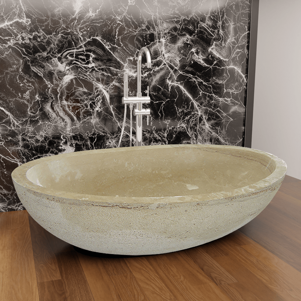 79" Clairton Stone Double-Ended Tub