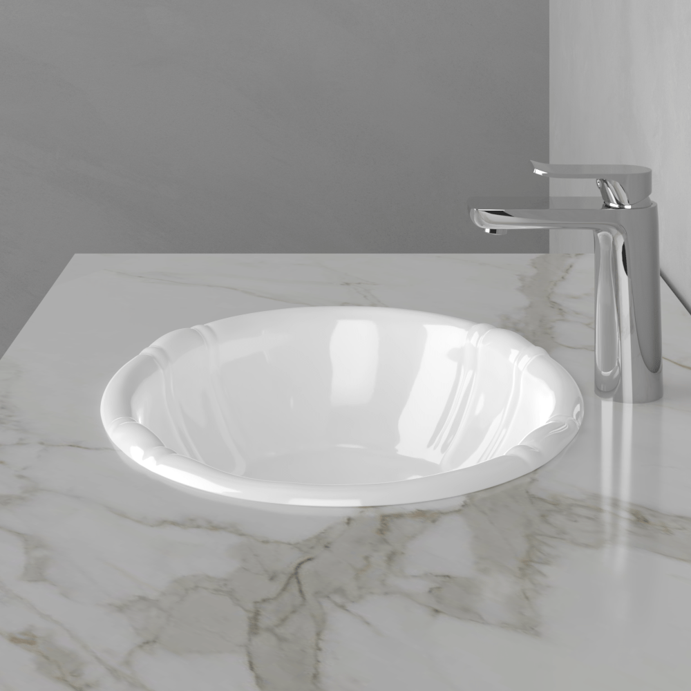 Afton Vitreous China Drop-In Sink