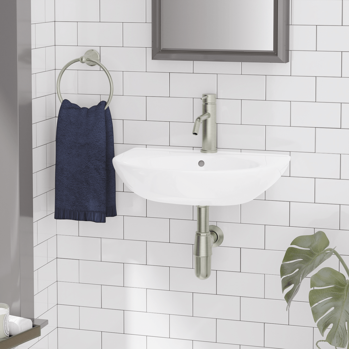 Aiken 100 Vitreous China Wall-Mount Sink