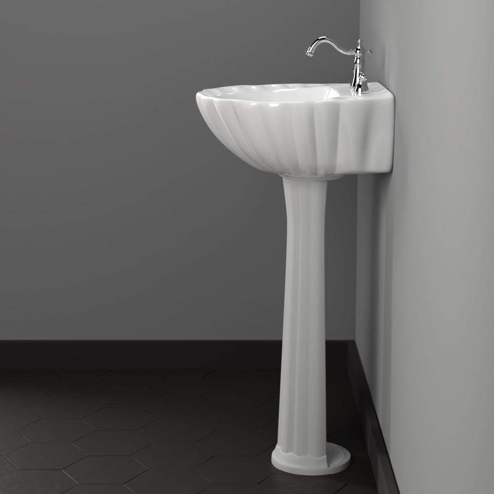Alma Vitreous China Pedestal Sink