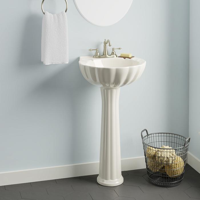 Alma Vitreous China Pedestal Sink