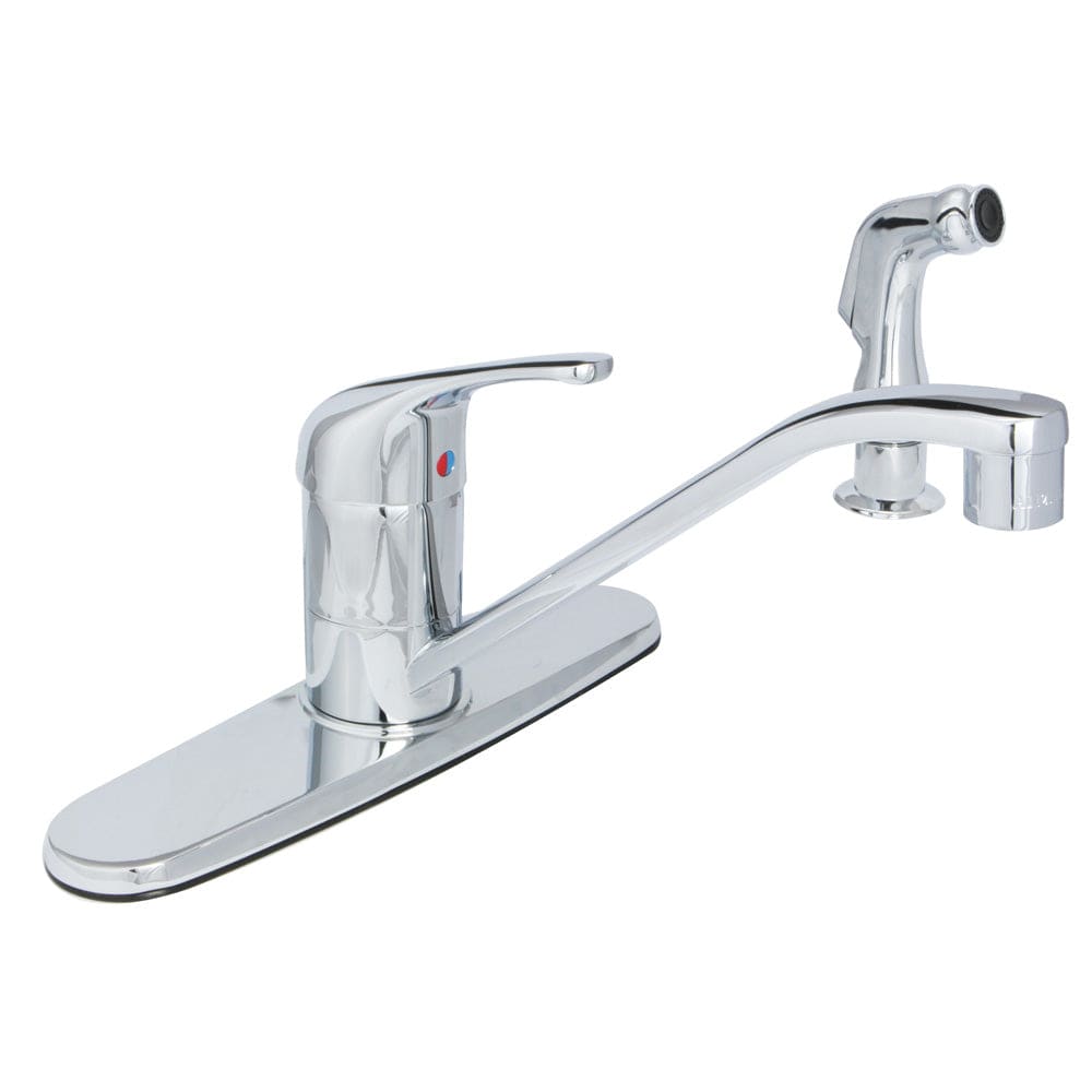 Amber Single Handle Kitchen Faucet with Side Sprayer