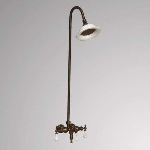 Antique-Style Diverter Tub Faucet with Sunflower Shower Head
