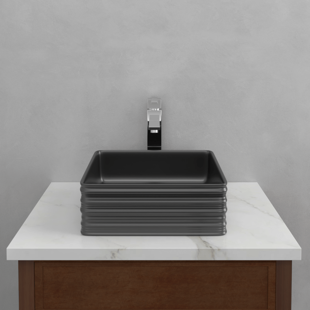 Arrosa Vitreous China Vessel Sink - Matte Black