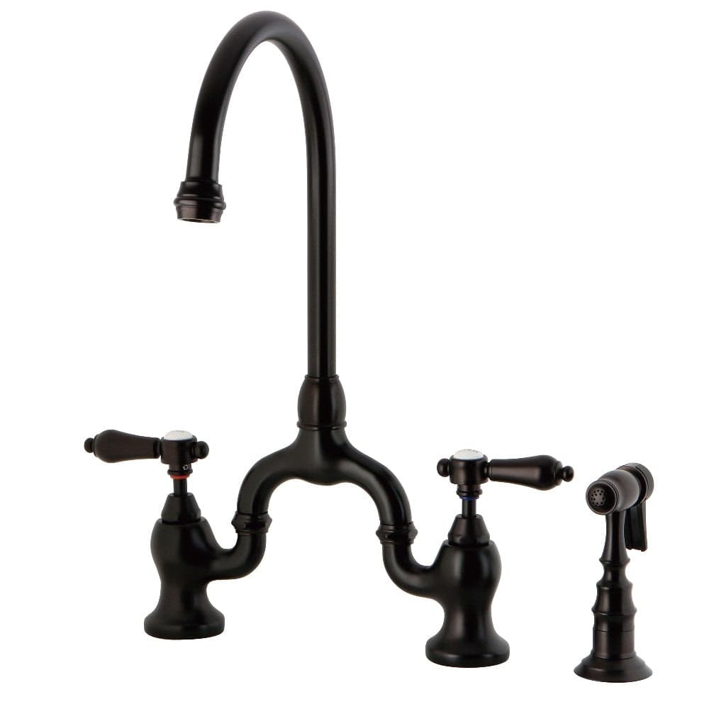 Aston Bridge Kitchen Faucet with Brass Sprayer