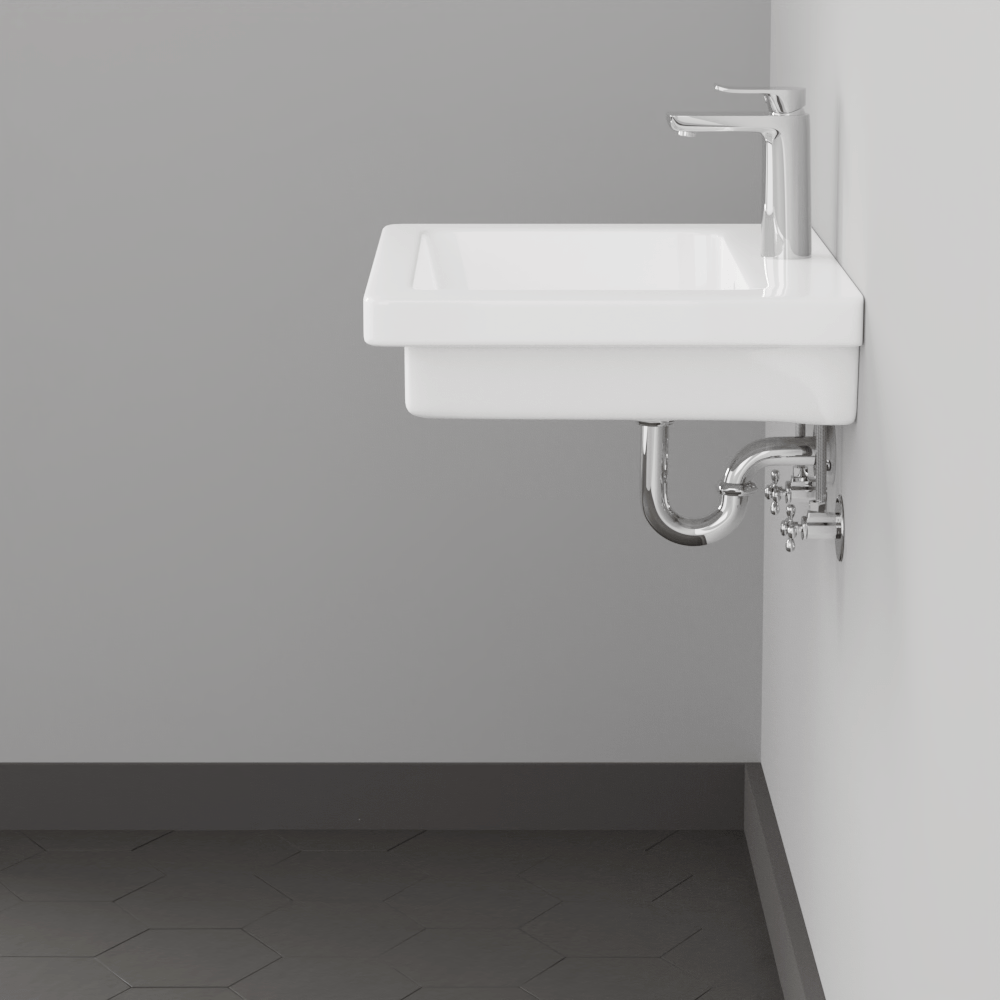 Aurora 100 Vitreous China Wall-Mount Sink