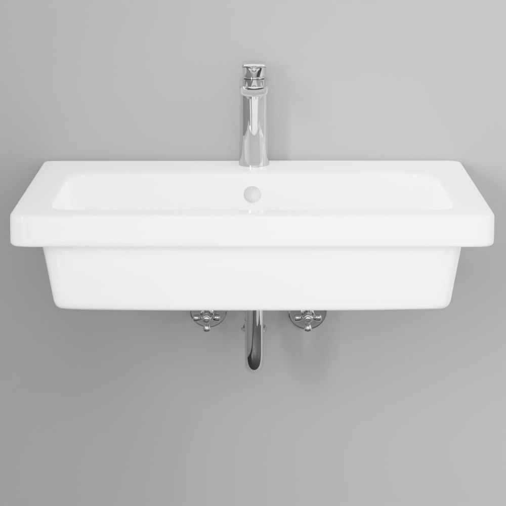 Aurora 300 Vitreous China Wall-Mount Sink