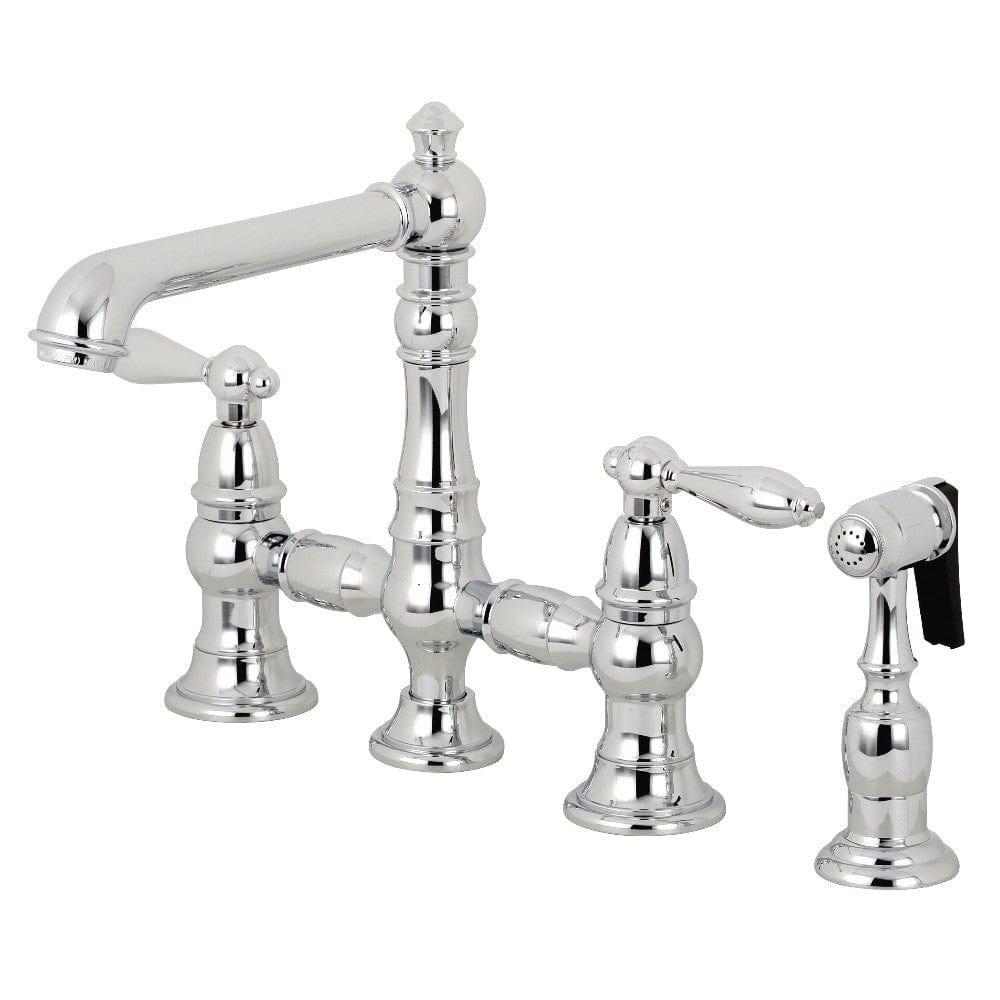 Bobben Bridge Kitchen Faucet with Brass Sprayer
