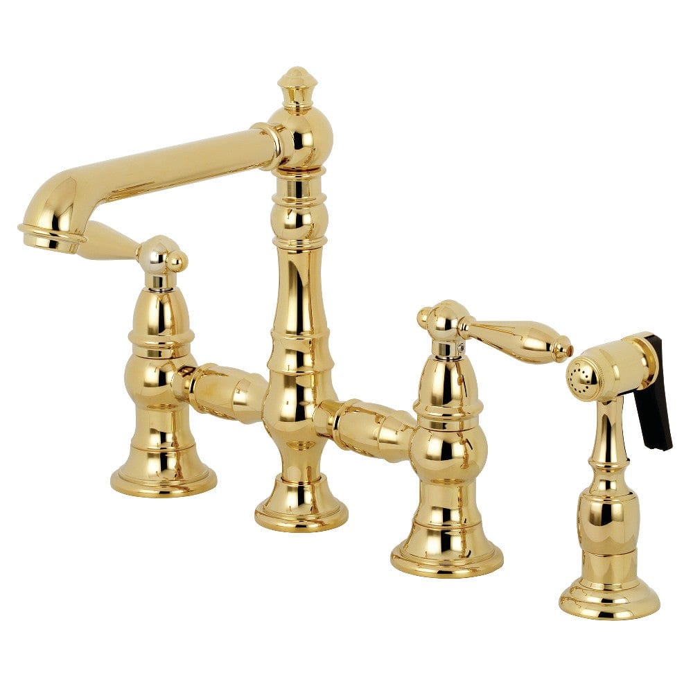 Bobben Bridge Kitchen Faucet with Brass Sprayer