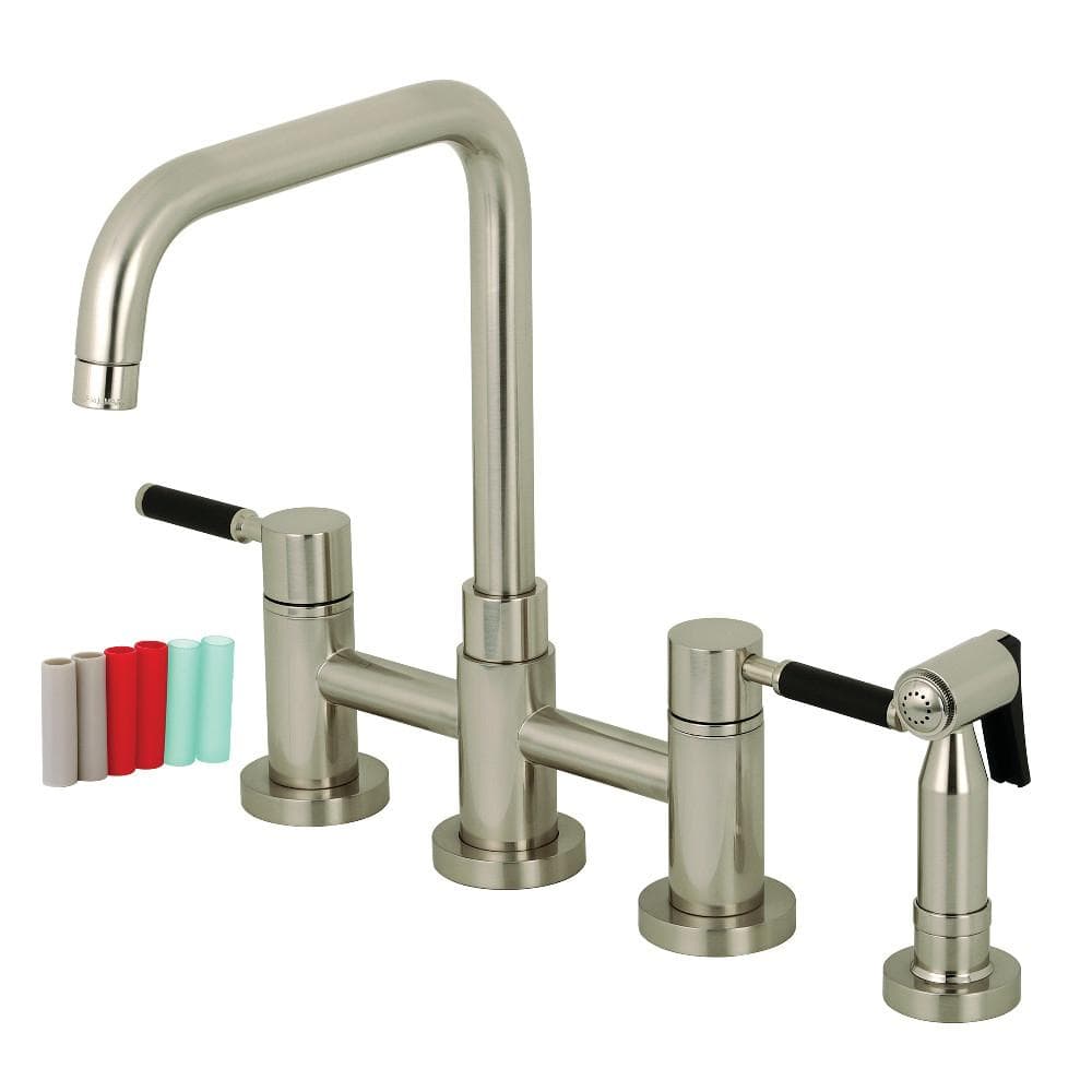 Camilo Bridge Kitchen Faucet with Brass Side Sprayer