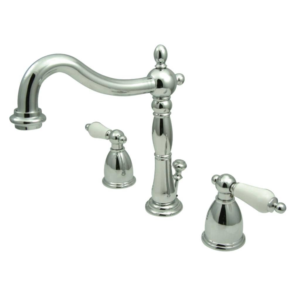 Carlotta Widespread Bathroom Faucet with Brass Pop-Up