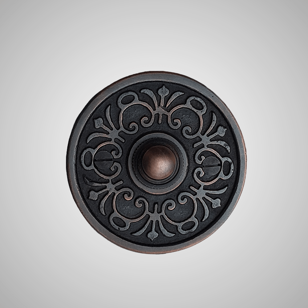 Cast Brass Scrolled Doorbell