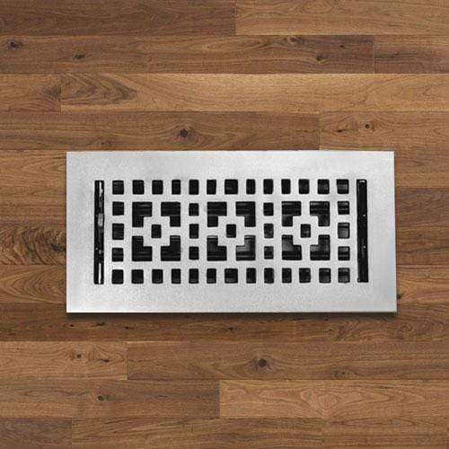 Checkered Solid Brass Floor Register
