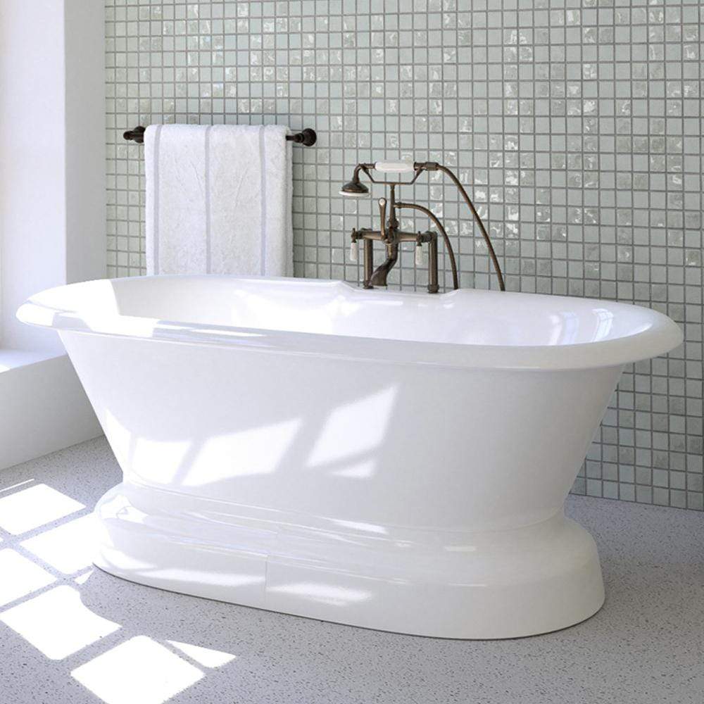 Ciona Cast Iron Double-Ended Tub with Pedestal
