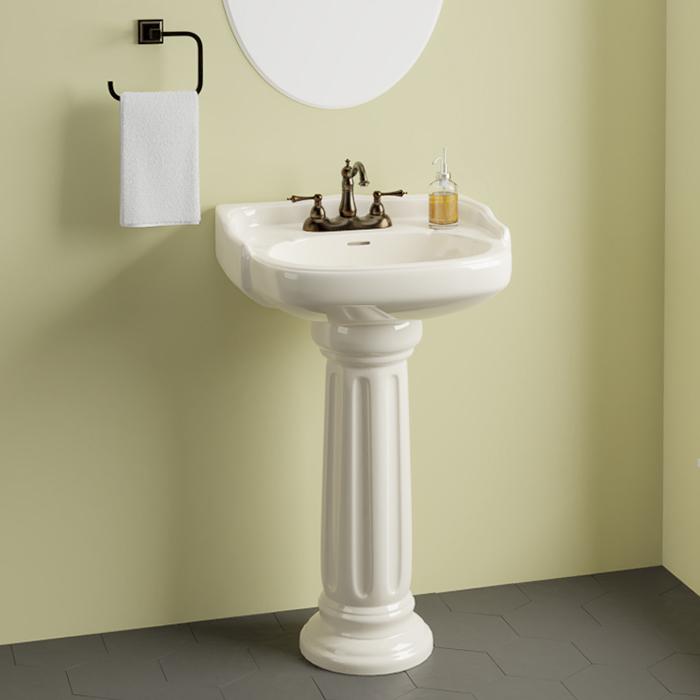 Dawson 100 Vitreous China Pedestal Sink