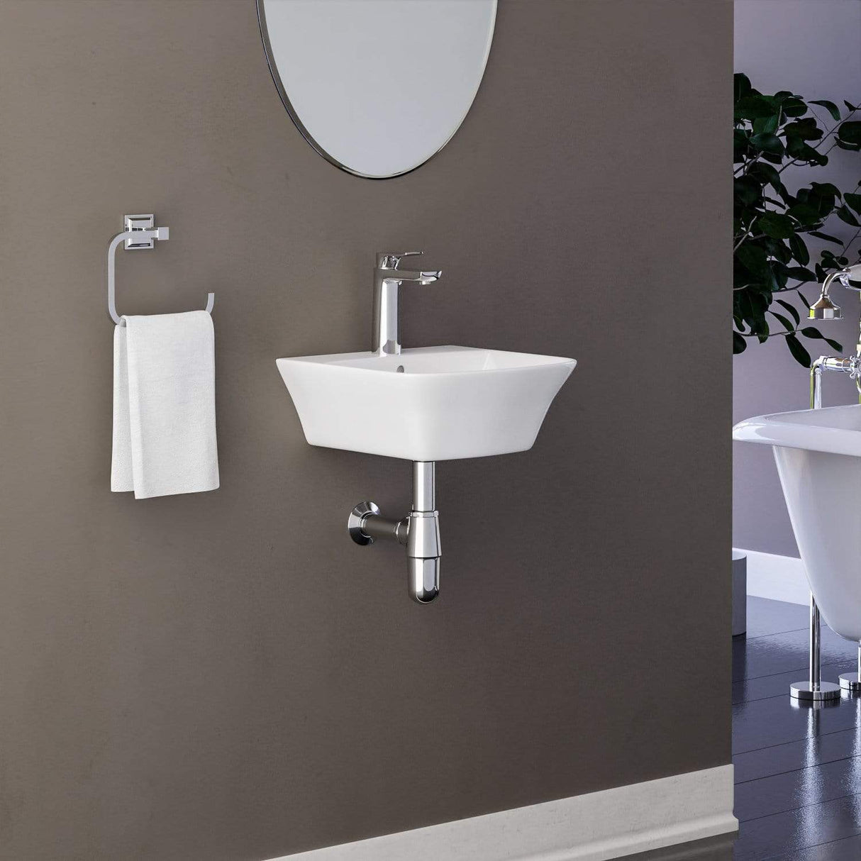 Dimity Vitreous China Wall-Mount Bathroom Sink