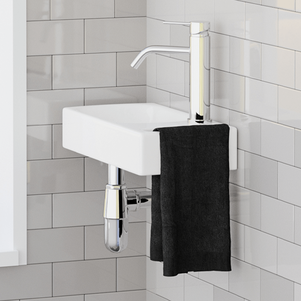 Endora Vitreous China Wall-Mount Bathroom Sink