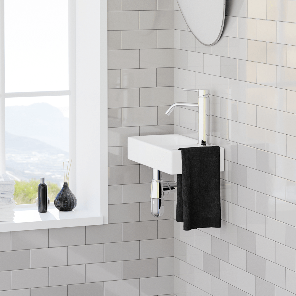 Endora Vitreous China Wall-Mount Bathroom Sink