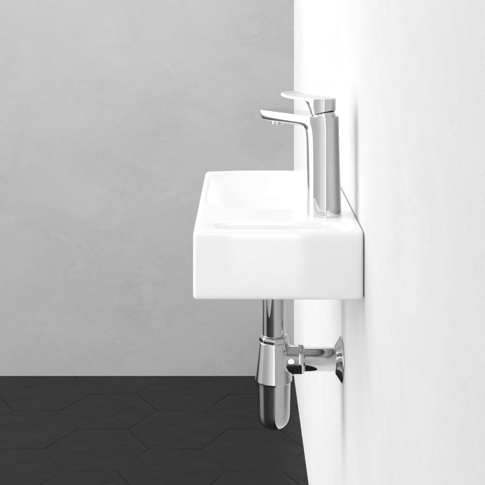 Endora Vitreous China Wall-Mount Bathroom Sink