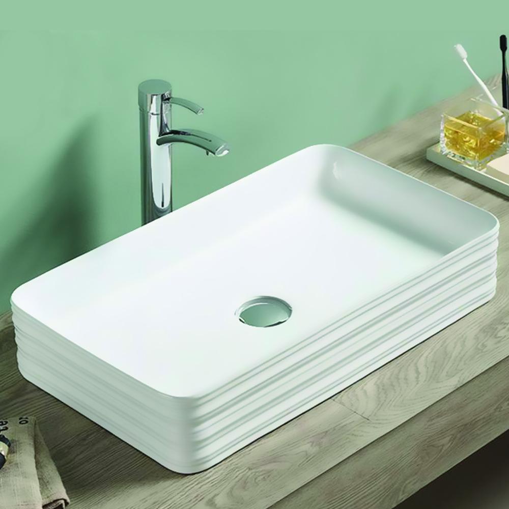Erla Vitreous China Vessel Sink - Decorative Exterior