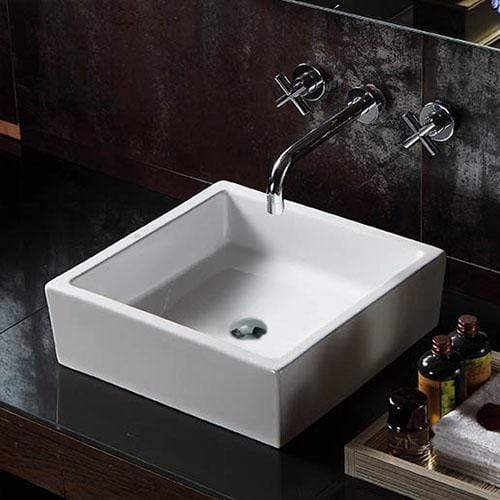 Eveleth Vitreous China Square Vessel Sink
