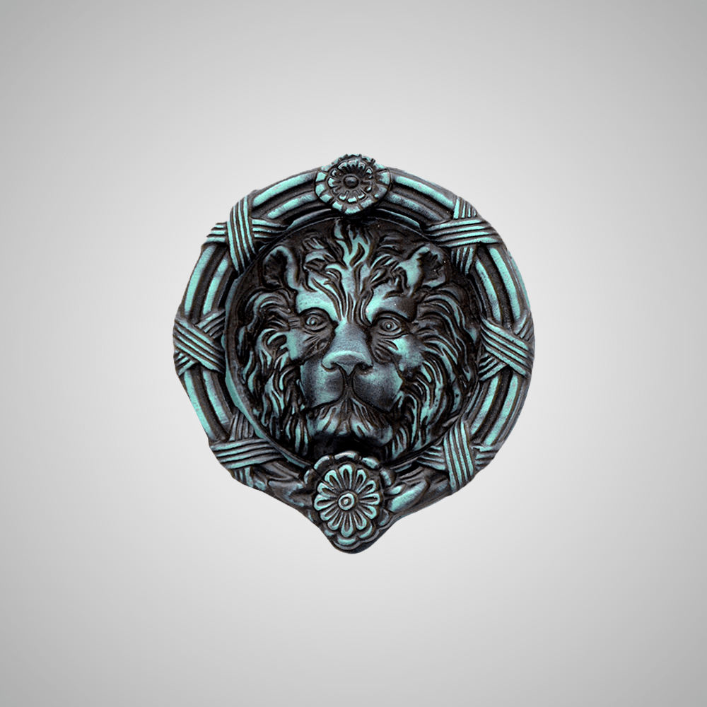 Ferocious Lion Door Knocker