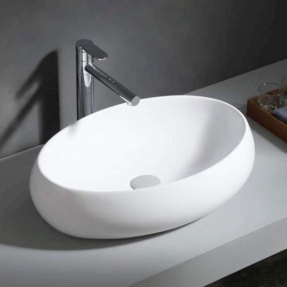 Fosston Vitreous China Oval Vessel Sink