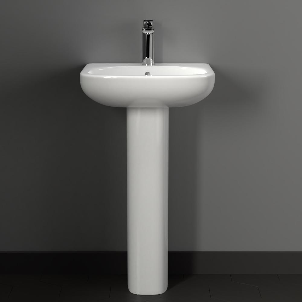 Galena 100 Vitreous China Pedestal Sink