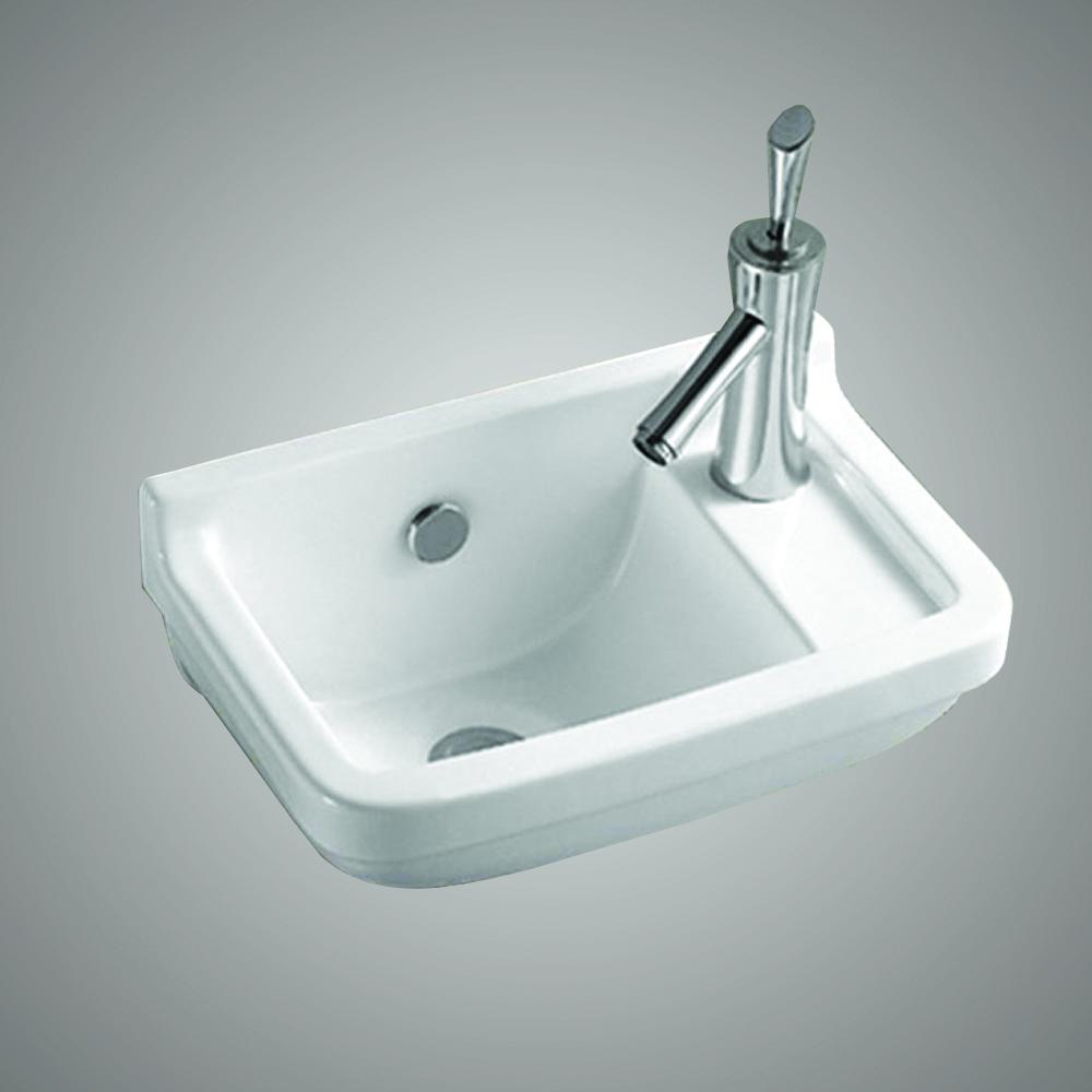 Geba Vitreous China Wall-Mount Bathroom Sink
