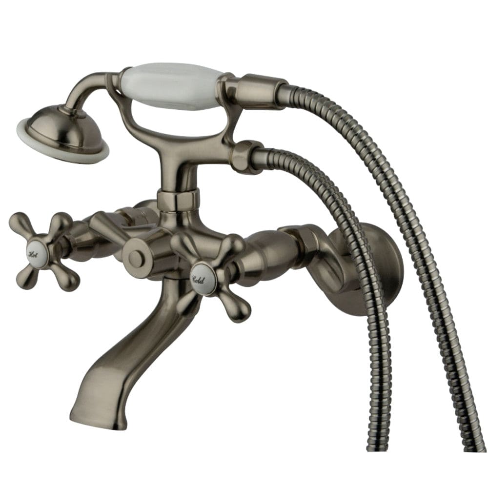Gergen Bathroom Wall-Mount Tub Faucet with Hand Shower