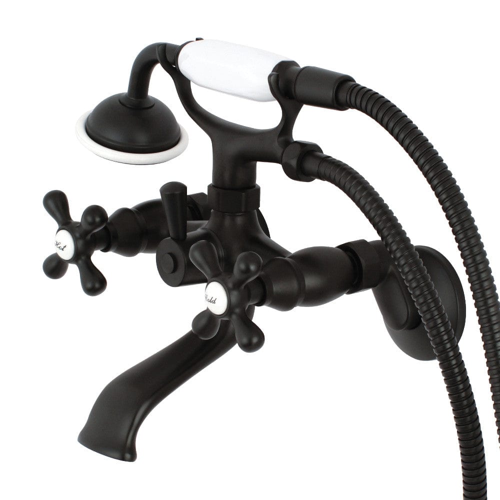 Gergen Bathroom Wall-Mount Tub Faucet with Hand Shower