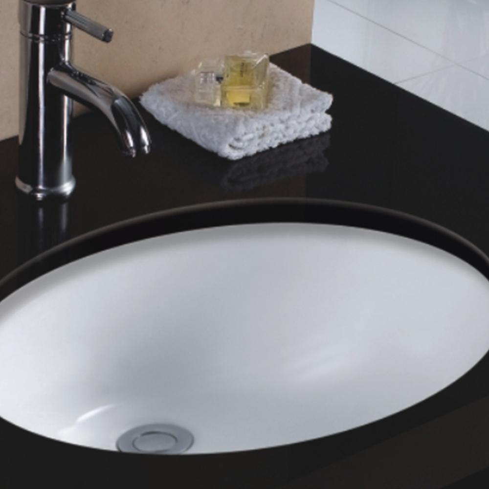 Gorham Vitreous China Oval Undermount Sink - White