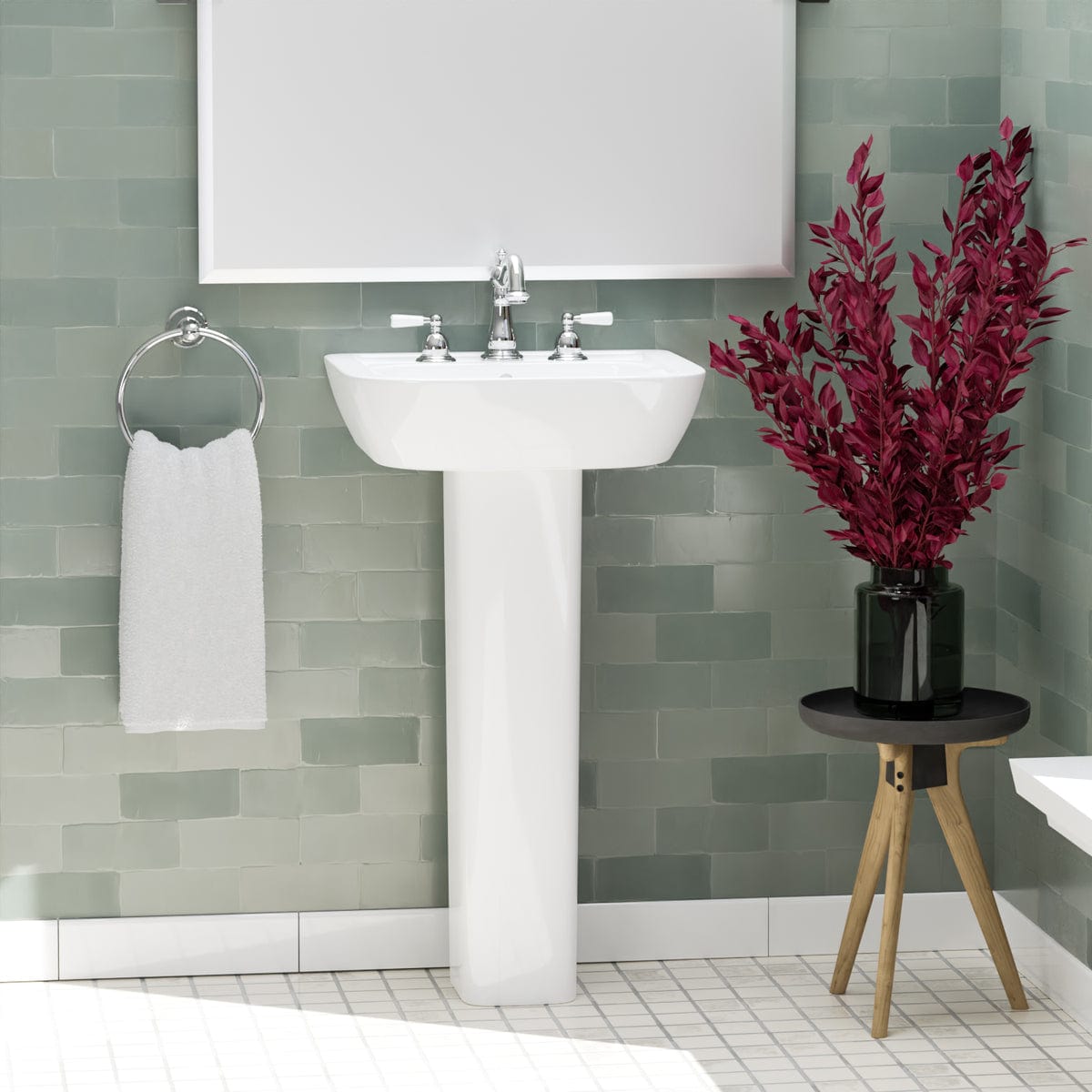 Hinckley 200 Vitreous China Pedestal Sink