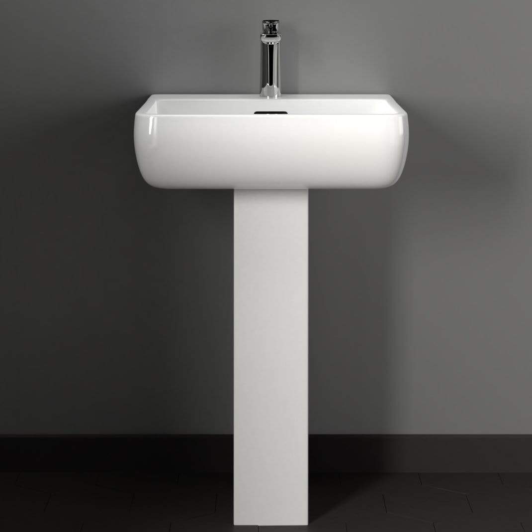 Hudson 200 Vitreous China Pedestal Sink