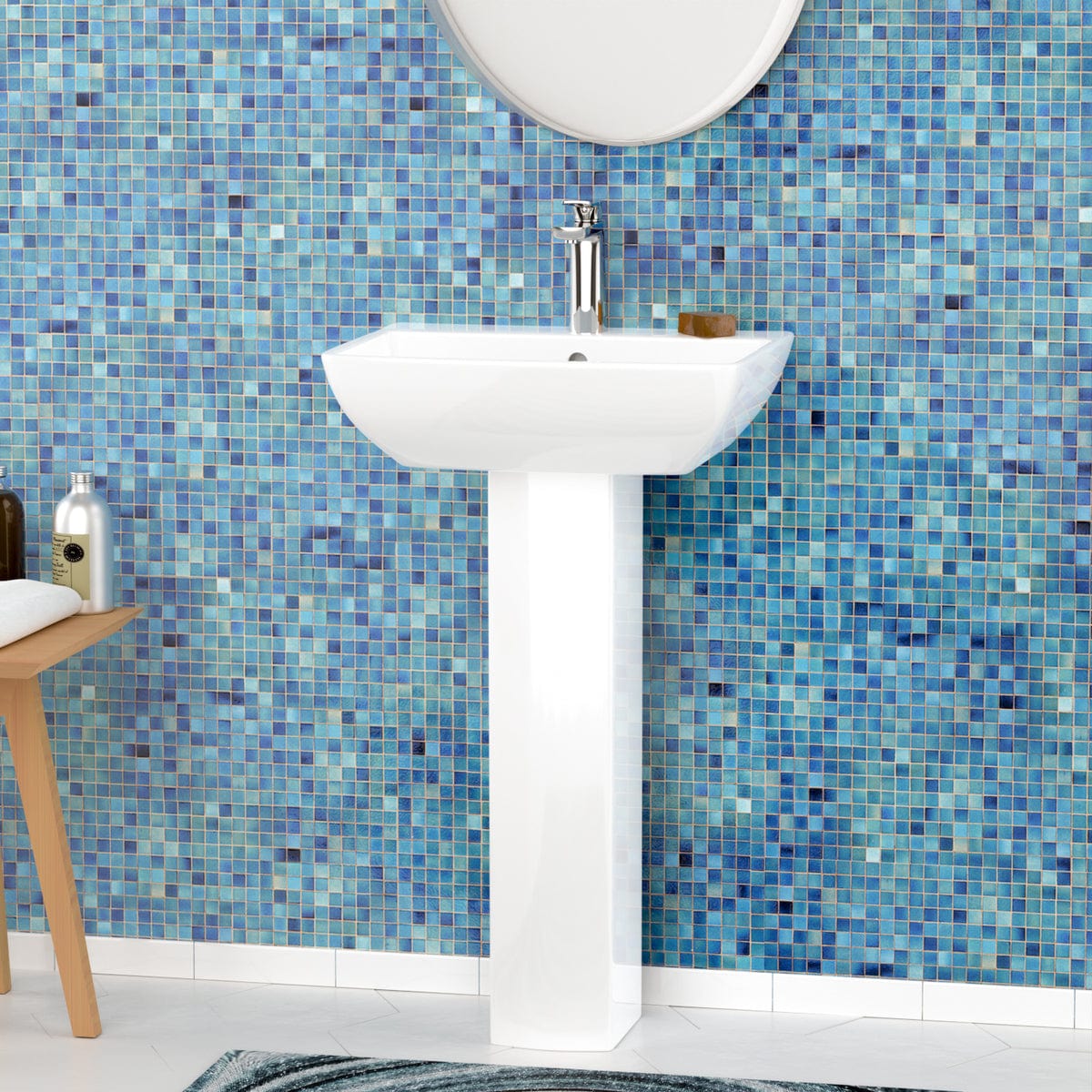 Jesup 100 Vitreous China Pedestal Sink