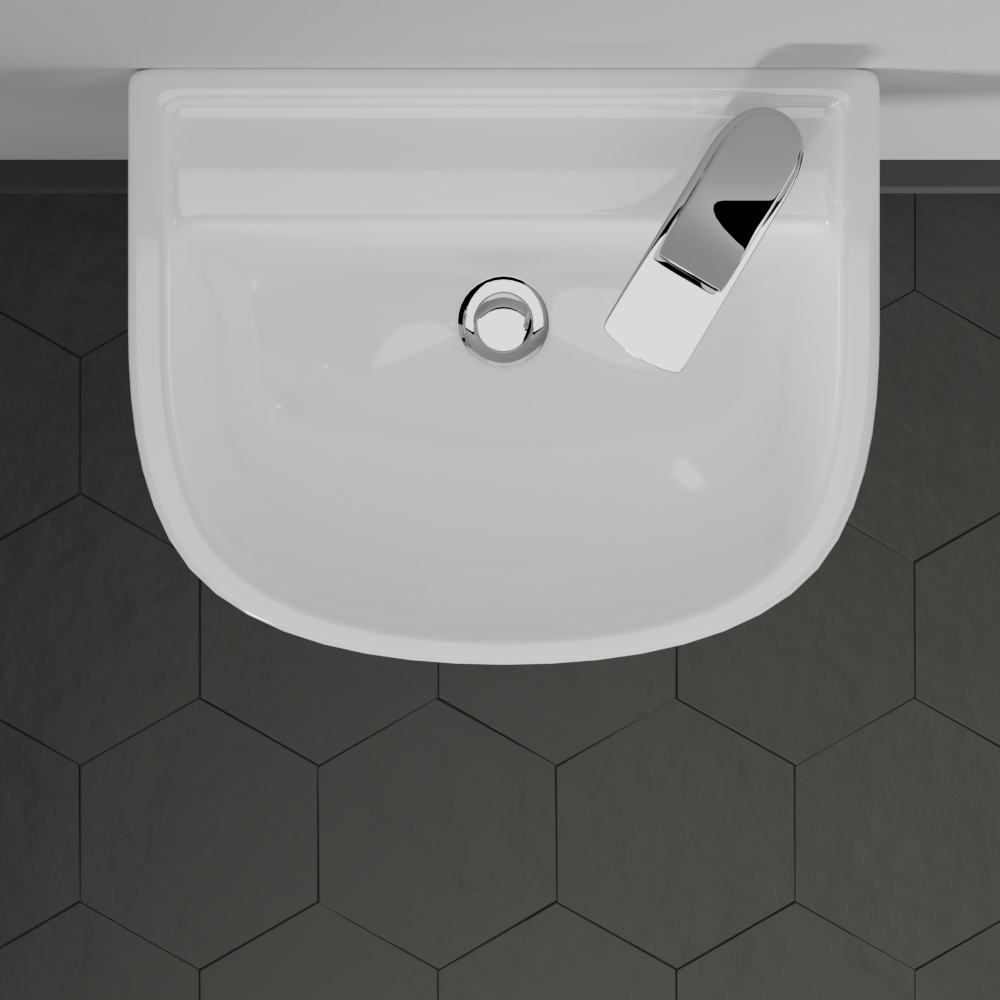 Landrum Vitreous China Wall-Mount Sink