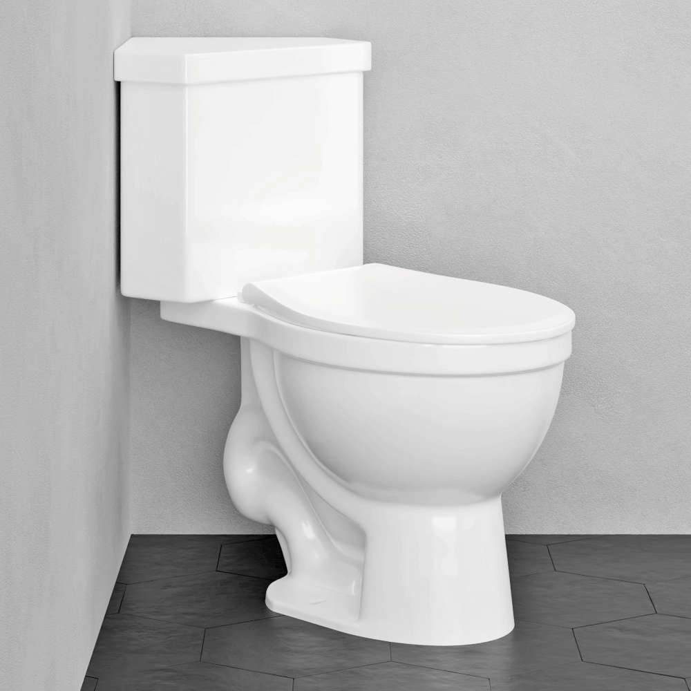 Lawen Single-Flush Two-Piece Corner Toilet - Comfort Height