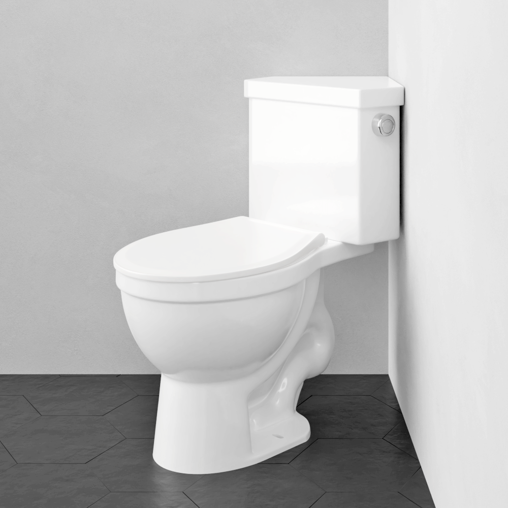 Lawen Single-Flush Two-Piece Corner Toilet - Comfort Height