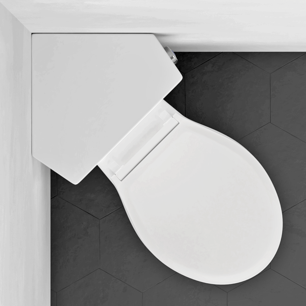 Lawen Single-Flush Two-Piece Corner Toilet - Comfort Height