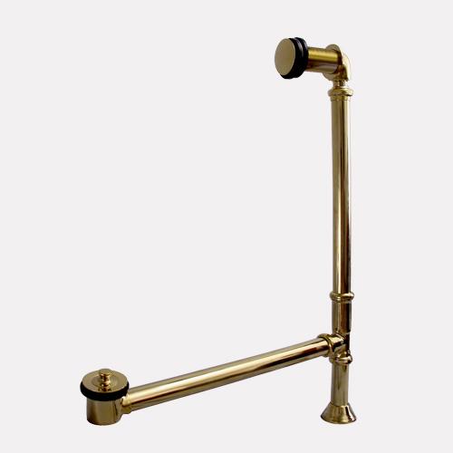 Lift & Turn Tub Drain with Pivoting Overflow