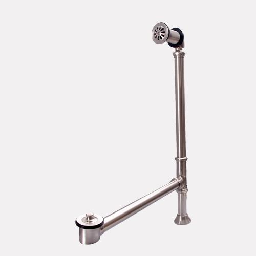 Lift & Turn Tub Drain with Pivoting Overflow